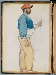 Boceto de un hombre español, 1906