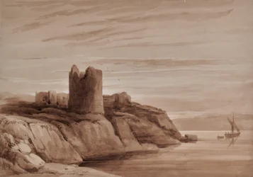 Paisaje con una torre