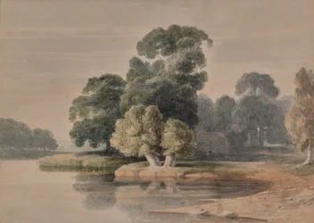 Paisaje con río o lago