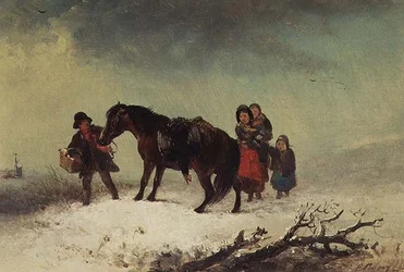 Escena de nieve