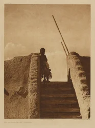Las escaleras de la kiva - San Ildefonso