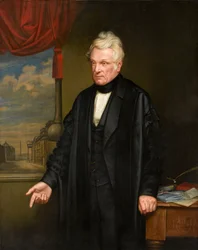 Retrato de John Clayton, abogado y arqueólogo inglés