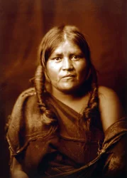 Una mujer Hopi, india, c. 1904, foto de Edward S. Curtis