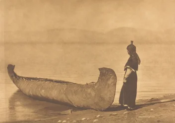 En la orilla del lago - Kutenai, 1910