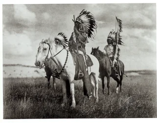 Jefes Sioux, lámina de "El Indio Norteamericano".