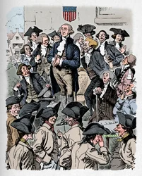 George Washington tratando de decir una mentira, c1900