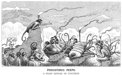 Vistazos prehistóricos: Una conferencia nocturna sobre la evolución, 1894
