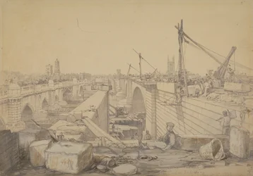 La Construcción del Puente de Londres, 1830