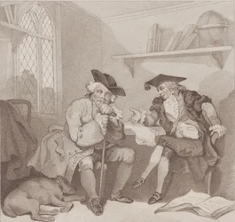 Escena Universitaria, o un Intento Infructuoso en la Bolsa de..., [1 de agosto de 1787], reeditado el 1 de julio de 1802