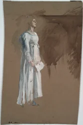 Una figura en traje clásico.