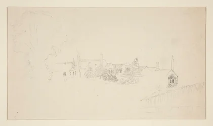 Estudio de arquitectura (anverso); Bocetos ornamentales (verso)
