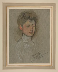 Retrato para la Coronación de Eduardo VII: princesa Victoria Alexandra Olga Mary