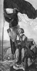 Cruzados avistando Jerusalén, 1901