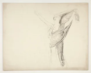Figura con toga, boceto de una obra de Shakespeare no identificada