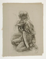 Estudio de figuras para el Rey Arturo