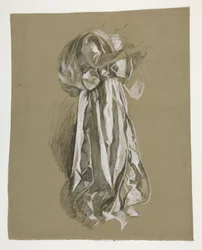 Estudio de figuras para el Infante Galahad, de The Quest of the Holy Grail (primero de una serie de quince murales para la Biblioteca Pública de Boston, terminados en 1901)