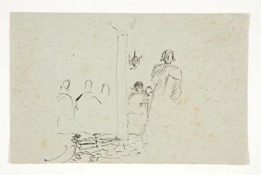 Galahad at the Castle, estudio para The Quest of the Holy Grail (serie de quince pinturas para la Biblioteca Pública de Boston, completada en 1901)