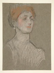 Cabeza de mujer, Coronación de Eduardo VII.