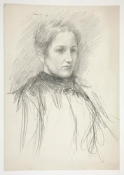 Retrato de una joven Sra. Abbey (?)