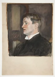 Retrato de un hombre joven (niñera no identificada)