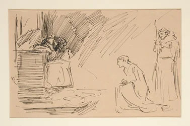 Boceto preliminar del Acto II, Escena I, Todos