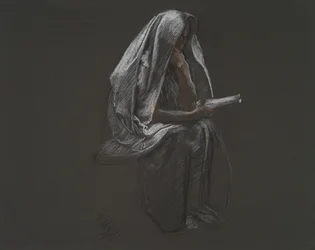 Figura sentada para