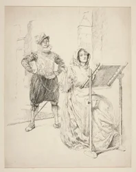 Boceto para La canción del narciso