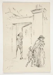 Estudio para .1208 - ilustración para Oliver Goldsmith