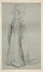 Estudio para Lady Anne, para el rey Ricardo III (?)