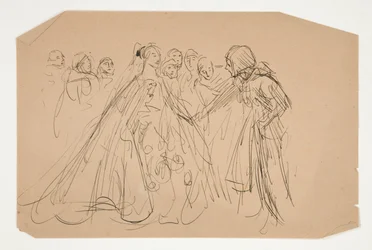 Estudio para The Quest of the Holy Grail (serie de quince pinturas para la Biblioteca Pública de Boston, completada en 1901)