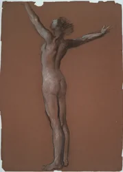 Estudio para la figura de las 6 am en