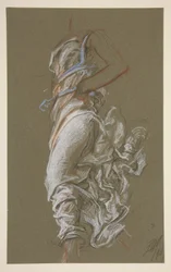 Estudio para la figura de las 7 am en