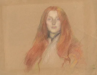 Estudio para la cabeza de Ofelia
