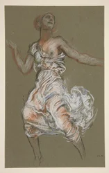 Estudio para la figura de las 12 del mediodía en