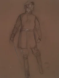 Estudio para la figura de un General de la Guerra Civil, en