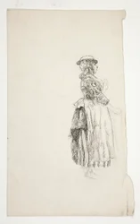 Estudio de una mujer de campo