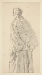 estudio de un hombre en túnica