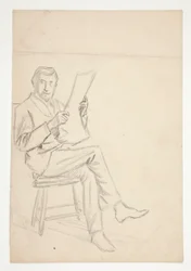 estudio de un hombre leyendo