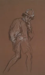 estudio de un hombre caminando