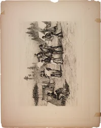 Periódicos en el campamento, 1876