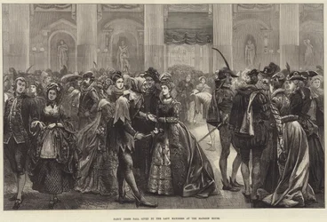 Baile de disfraces dado por la Lady Mayoress en la Mansion House