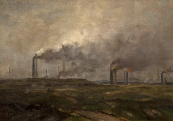 Black Country Skyline (óleo sobre lienzo)