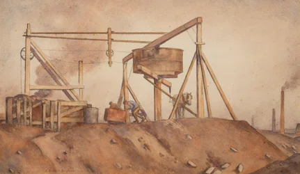 In the Gin Pit (acuarela sobre papel)