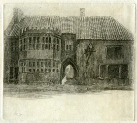 La posada del León Rojo, Glastonbury, Somerset, 1881