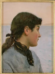 Una pescadora, Newlyn