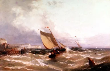Barcos de Pesca en una Costa