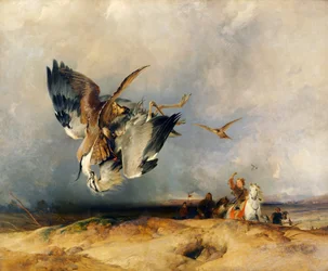 Hawking in the Olden Time, c.1831 (óleo sobre lienzo)