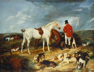 Cazadores y perros, 1823