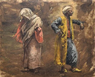 Estudio de dos figuras, ca. 1878