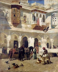 El rajá comenzando una cacería, c.1885